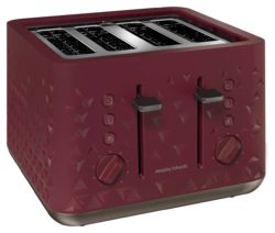 Morphy Richards 248103 Prism 4 Slice Toaster - Merlot.